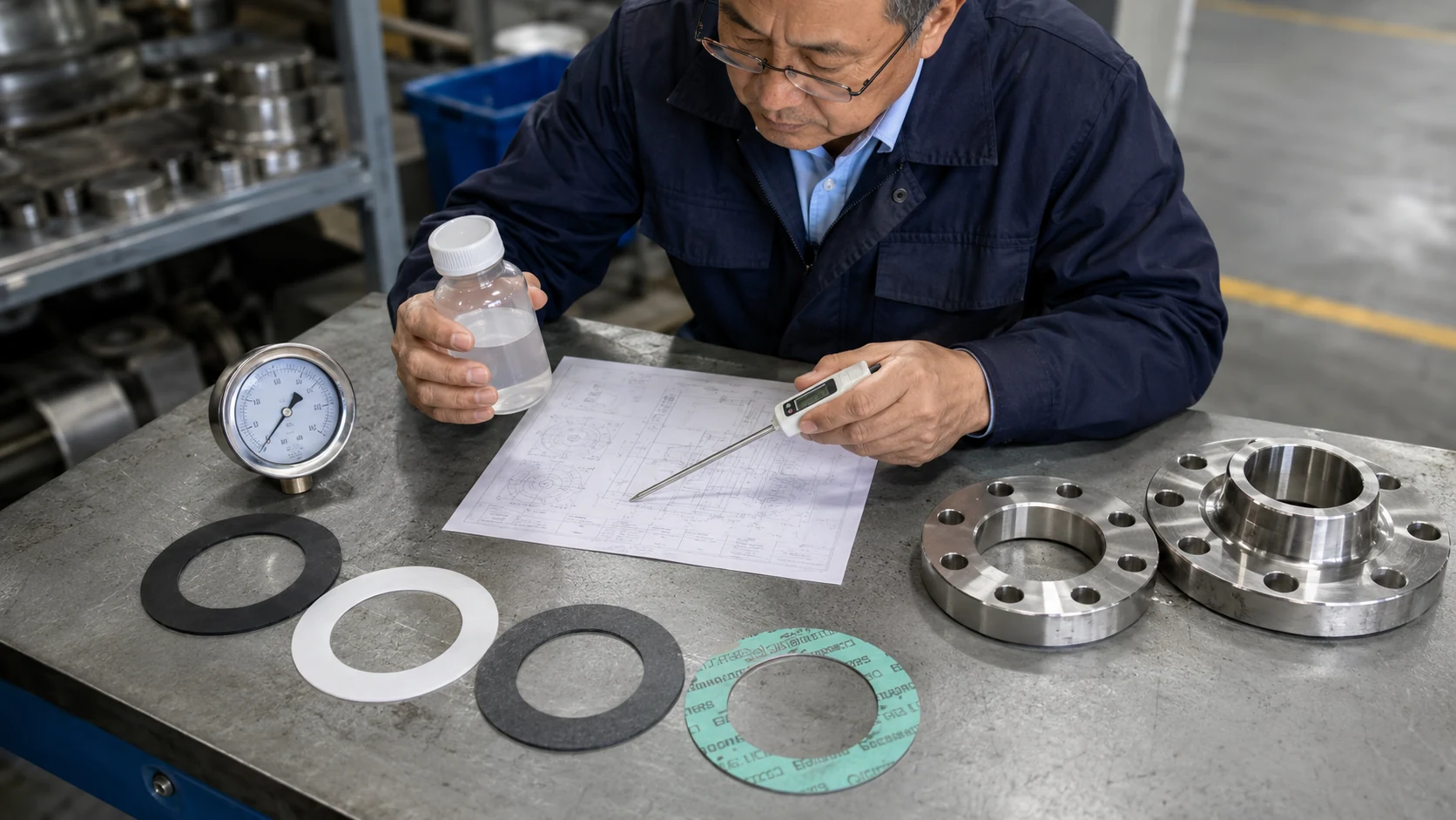 When selecting a flange gasket, you must confirm the medium temperature and pressure, as well as the five operating conditions of the flange face and the flange itself.