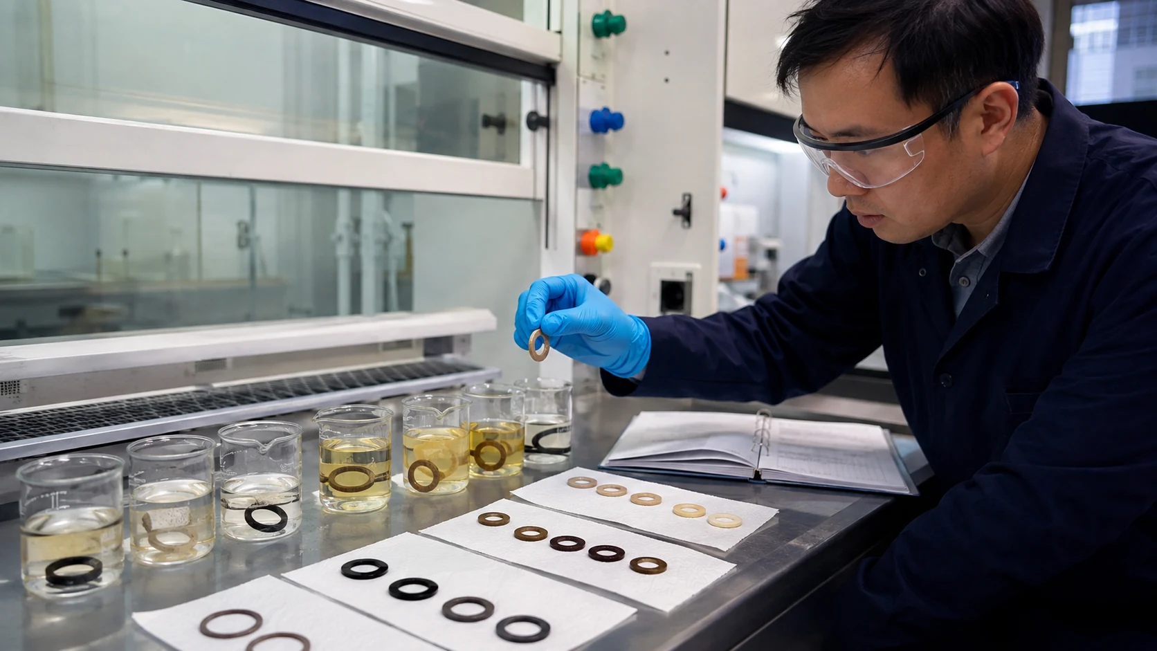 The compatibility of flange gasket materials with the medium must be classified into three categories: suitable, under review, and discontinued.