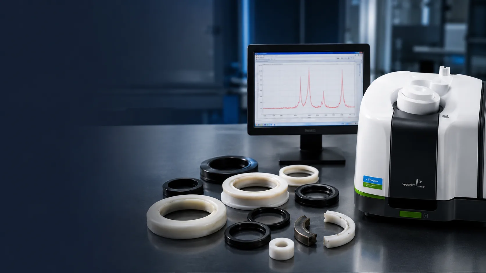 FTIR 光譜儀與工程塑料樣品